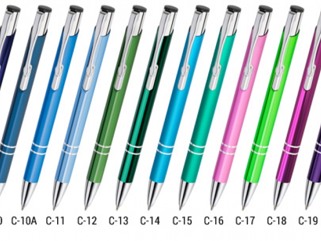 długopisy cosmo z grawerem 26 kolorów